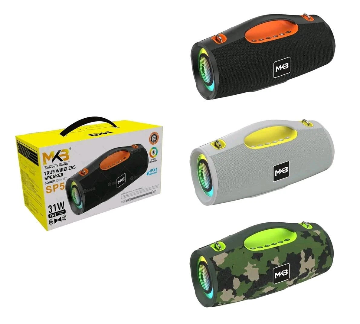 MKB SP5 31W Bluetooth Speaker | TWS Dual Pairing | IPX4 Splash Proof