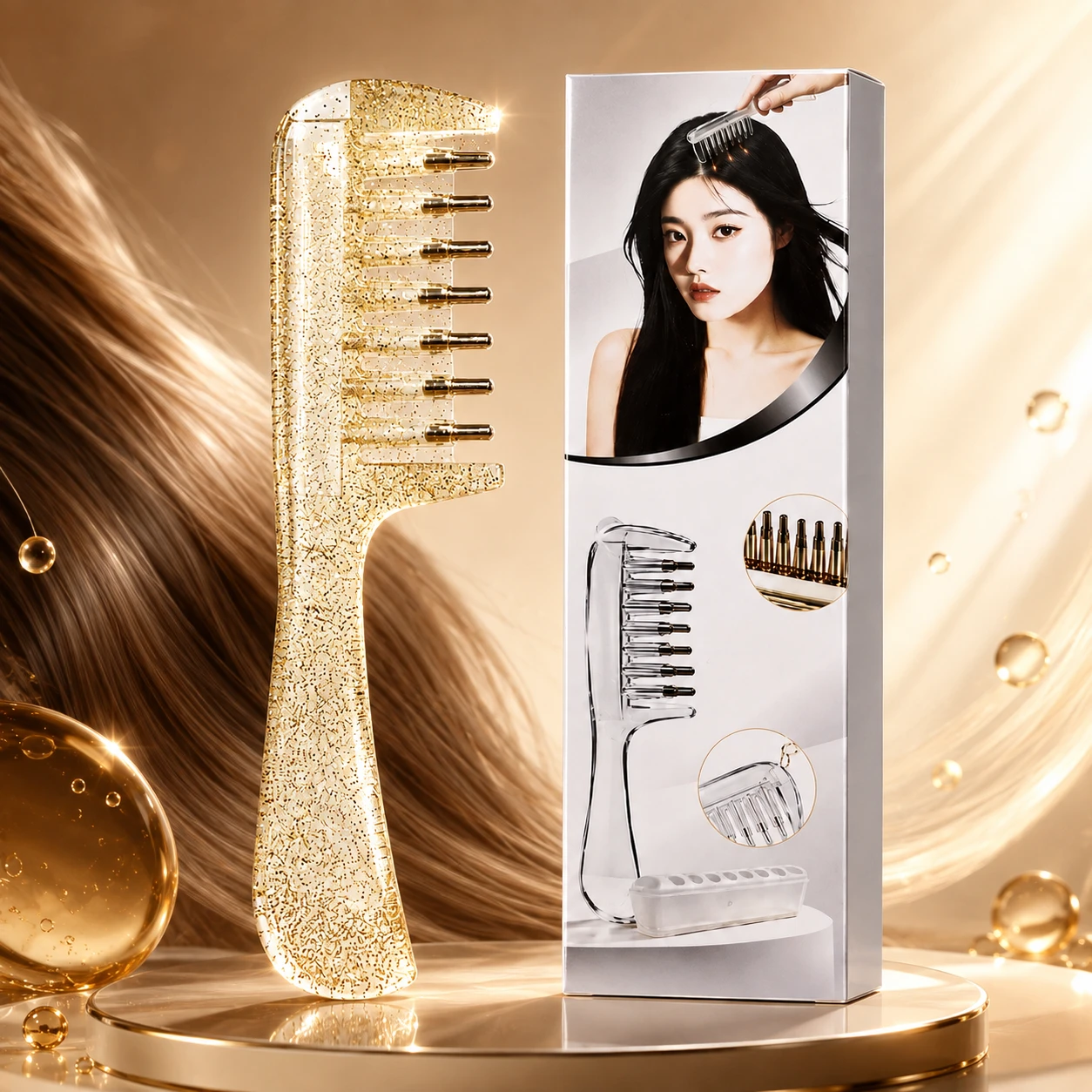 Scalp Applicator Comb Liquid Root Therapy Comb