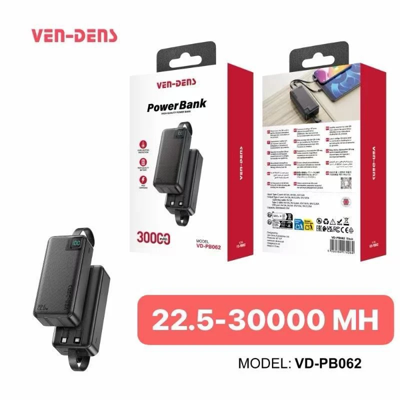 VEN-DENS VD-PB062 30000mAh Power Bank